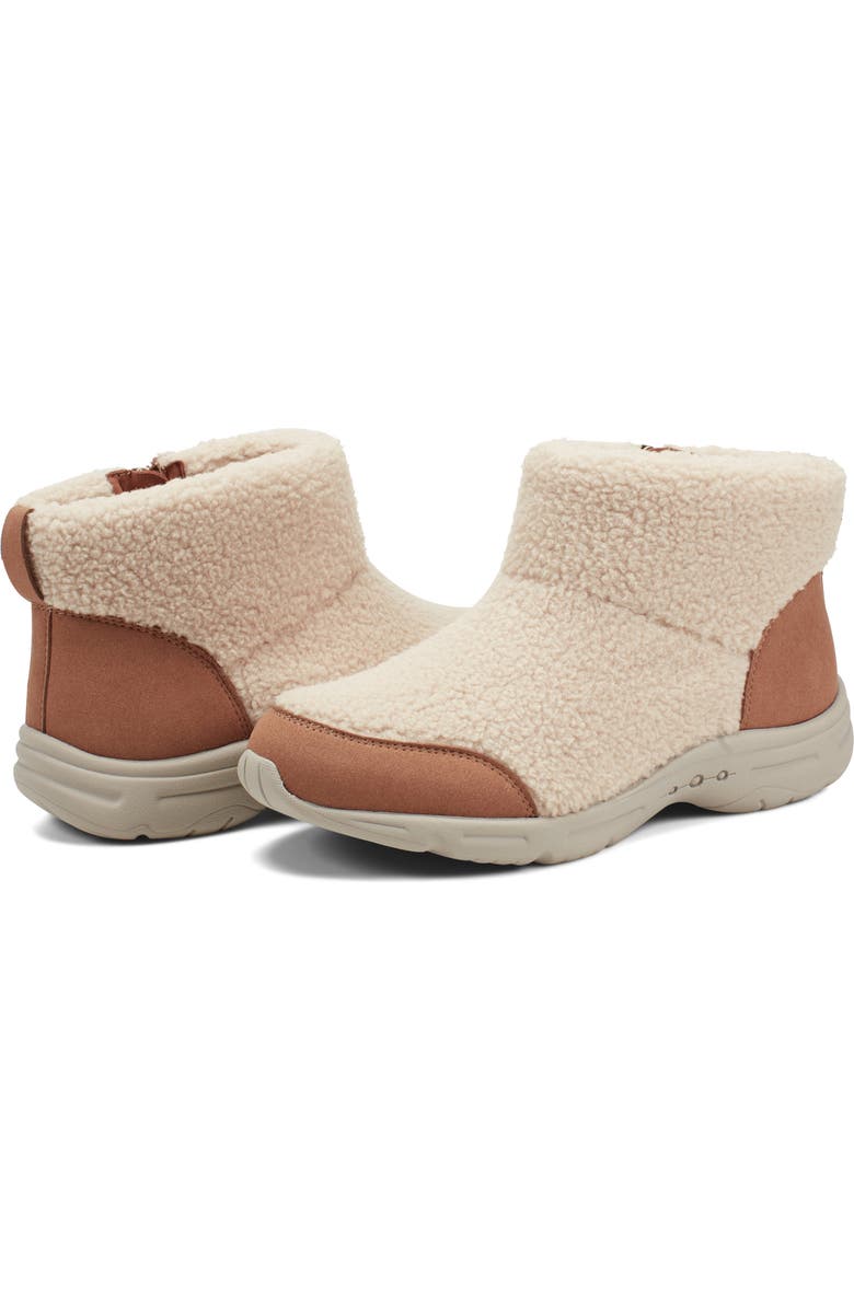 Easy Spirit Brevon 2 Faux Shearling Bootie, Alternate, color, Light Natural