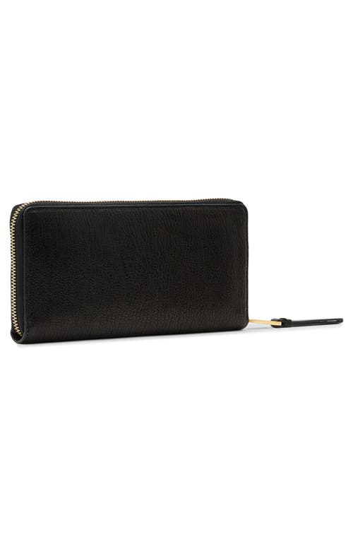 Allsaints Leather Travel Wallet In Black