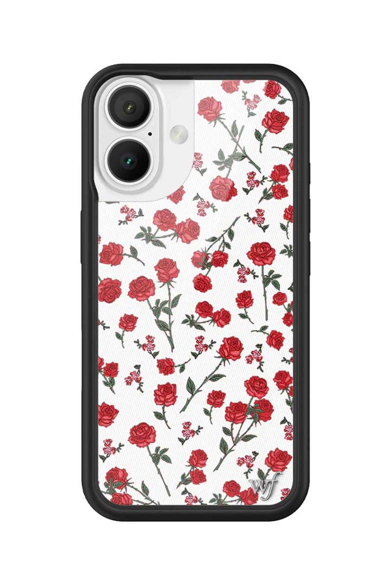 Red Roses iPhone Case, Alternate, color, White
