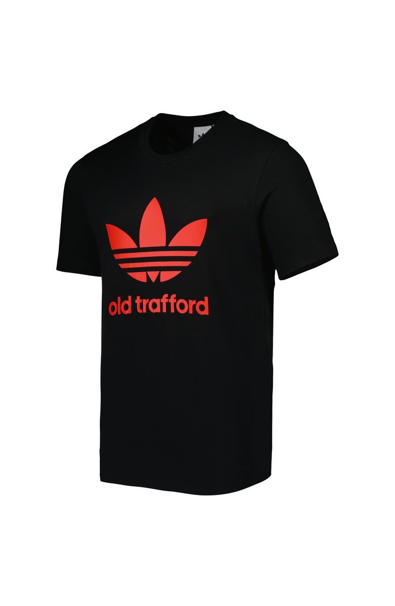 adidas Originals Men's adidas Originals Black Manchester United Old Trafford Trefoil T-Shirt, Alternate, color, 