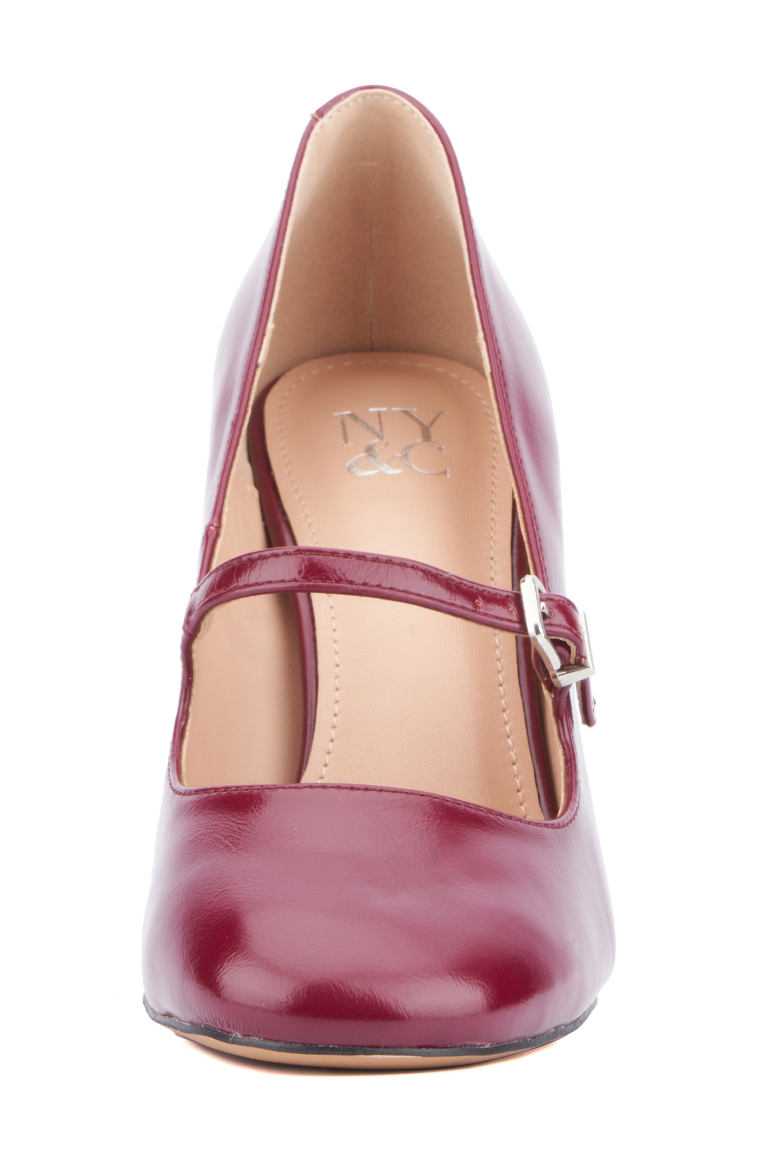 NEW YORK AND COMPANY Elaine Mary Jane Pump, Alternate, color, Wine
