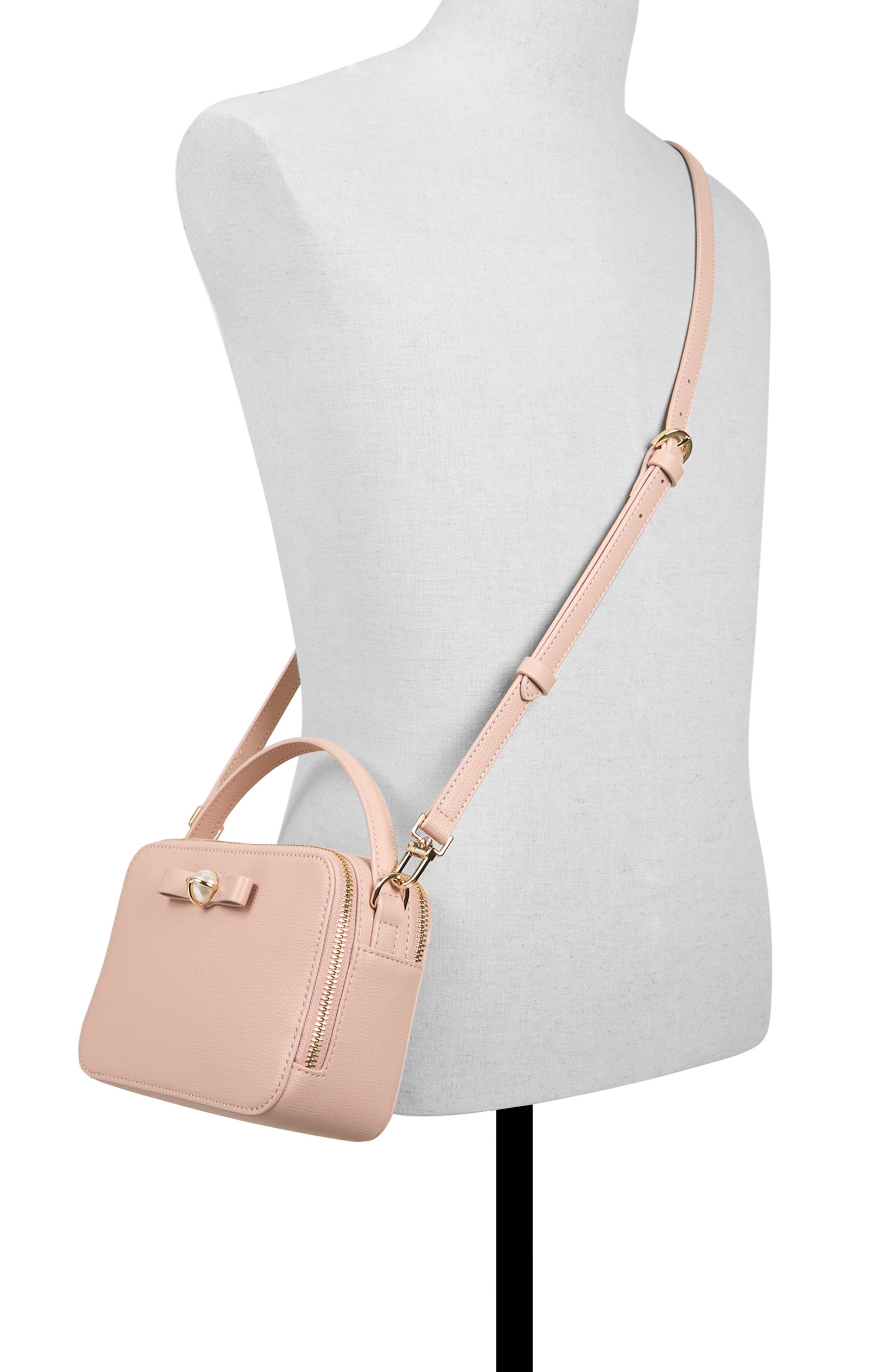 Ted Baker London Teena Faux Leather Top Handle Bag, Alternate, color, Medium Pink