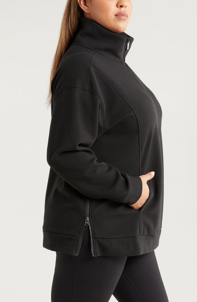 Zella Ottoman Fleece Half Zip, Alternate, color, 