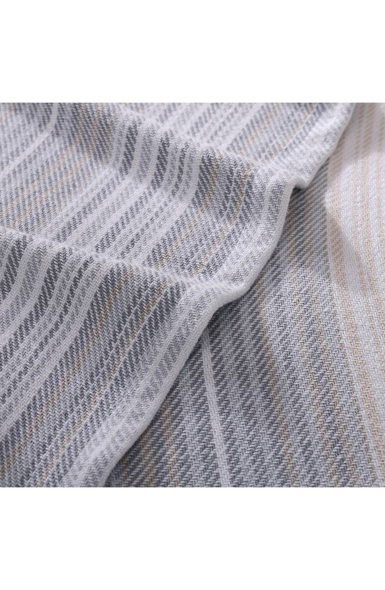Tommy Bahama Sandy Shore Stripe Cotton Blanket, Alternate, color, Dune