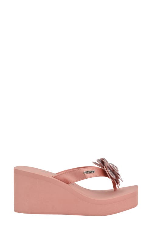Guess Damani Platform Wedge Sandal In Pink