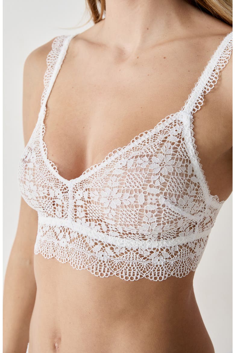 Souffle Wireless Longline Bra, Alternate, color, ECRU