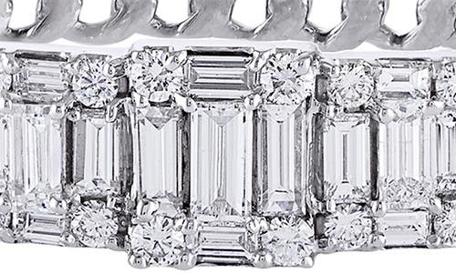 Mindi Mond Clarity 5 Cube Diamond Link Bracelet In Metallic