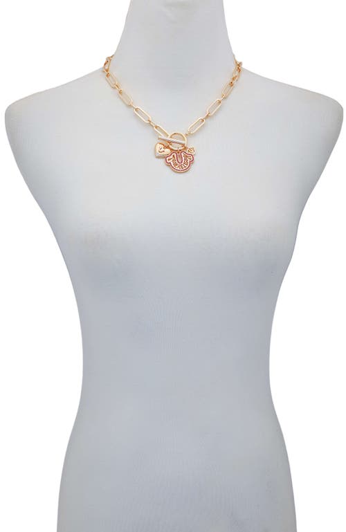 True Religion Charmy Link Bracelet In Gold