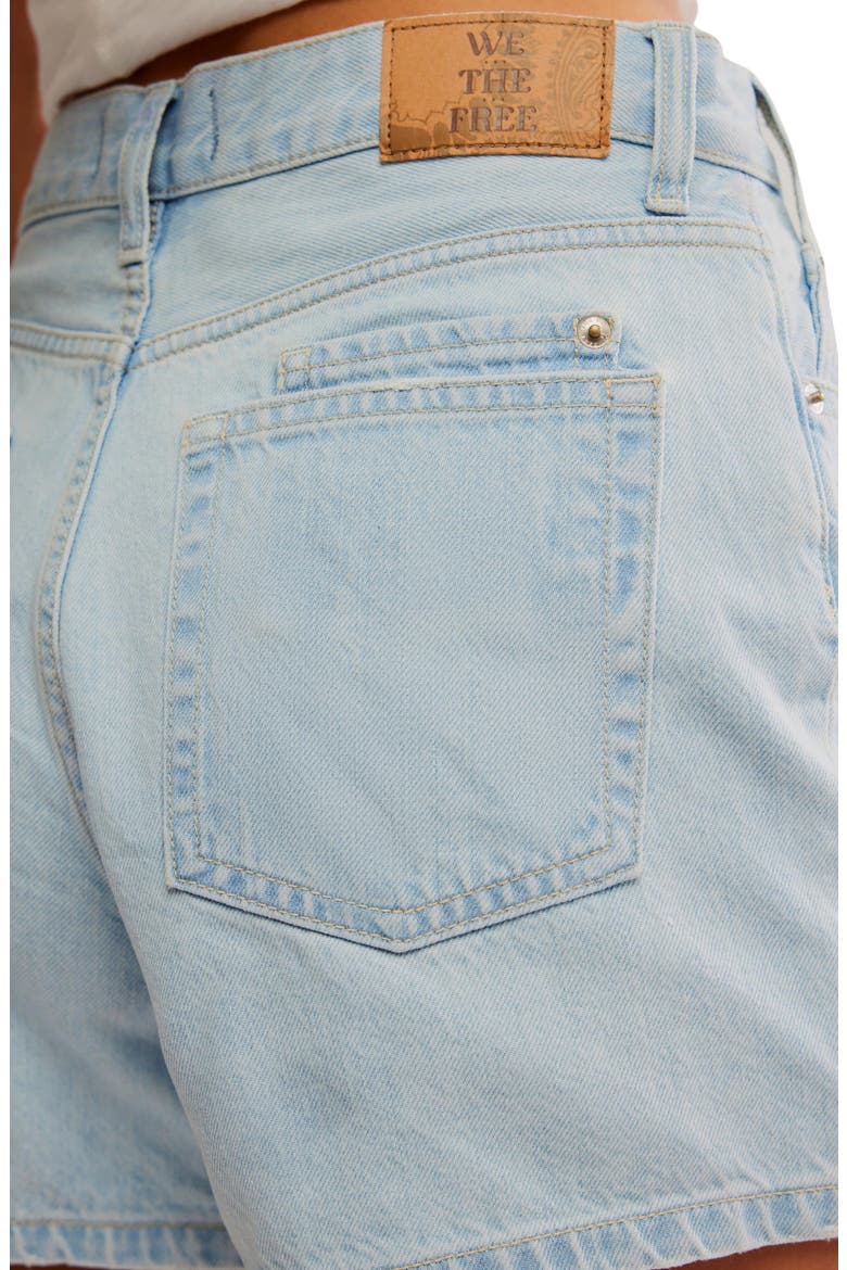 Tippi Denim Shorts, Alternate, color, BABALON BLUE