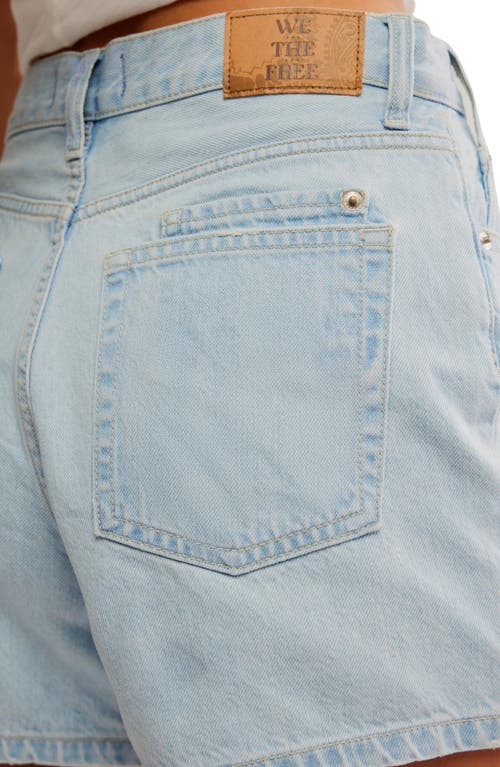 Shop Free People Tippi Denim Shorts In Babalon Blue