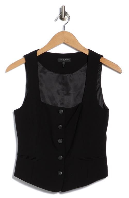 Rag & Bone Maria Vest In Black