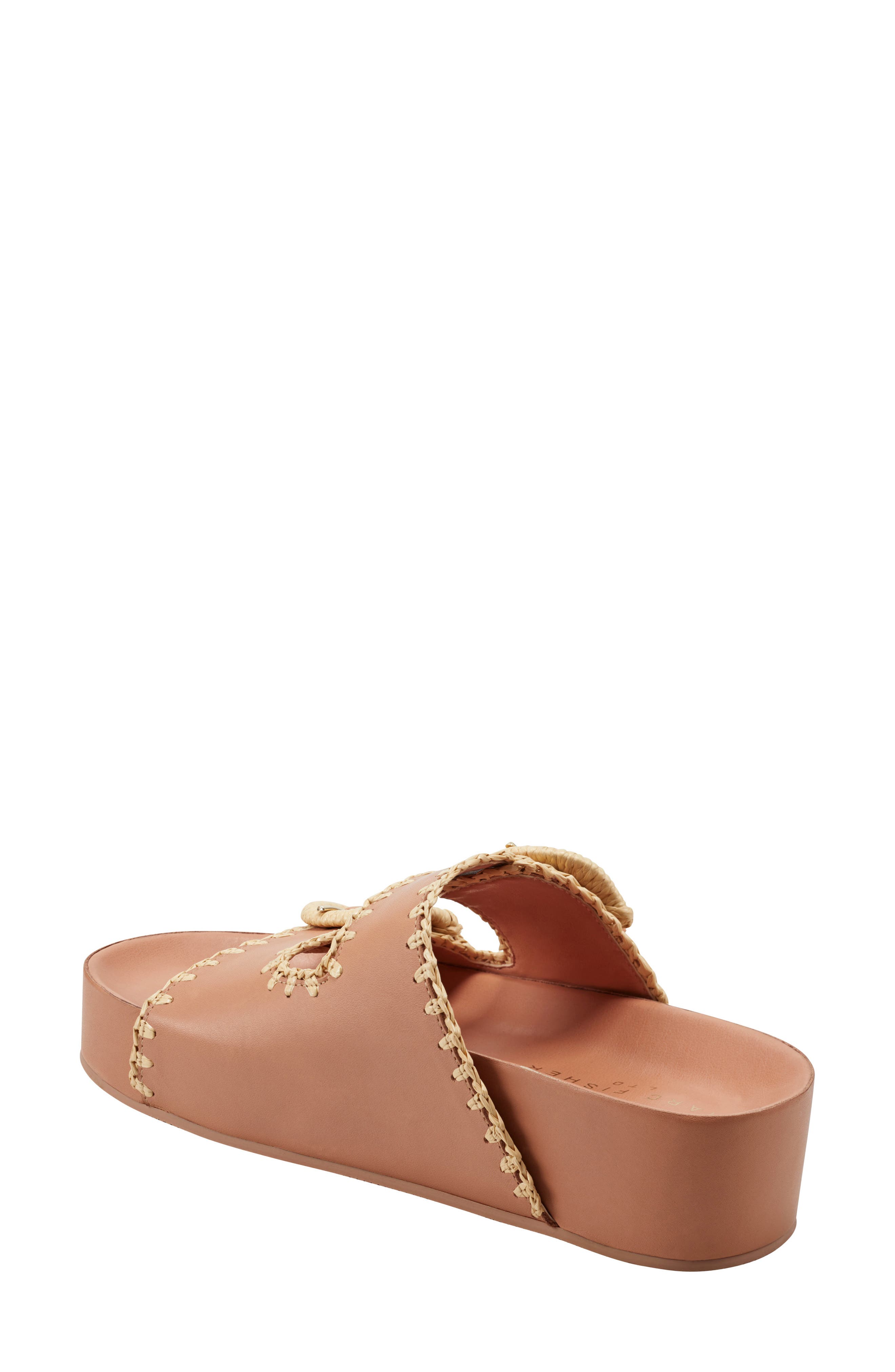 Solea Platform Slide Sandal, Alternate, color, NATURAL