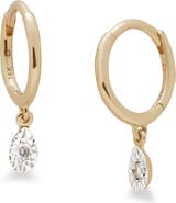Monica Vinader Lab-Grown Diamond Teardrop Huggie Hoop Earrings
