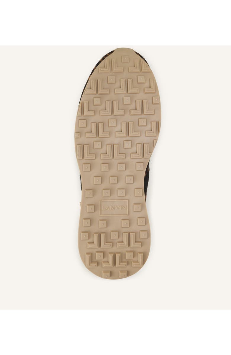 Lanvin Leopard Print Bumpr Sneakers In Pony, Alternate, color, Beige/Black