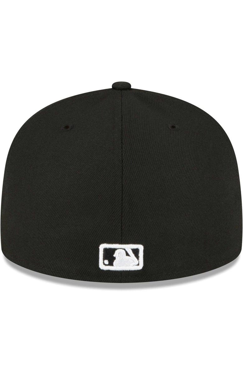 New Era Men's New Era Black Los Angeles Dodgers Sidepatch 59FIFTY Fitted Hat, Alternate, color, 