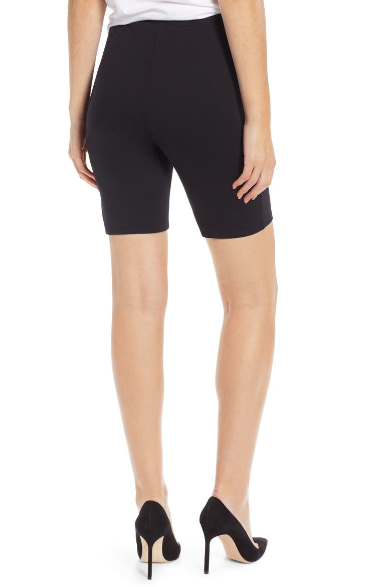 Bike Shorts (Nordstrom Exclusive), Alternate, color, BLACK