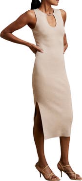 Reiss Nola Sleeveless Midi Sweater Dress