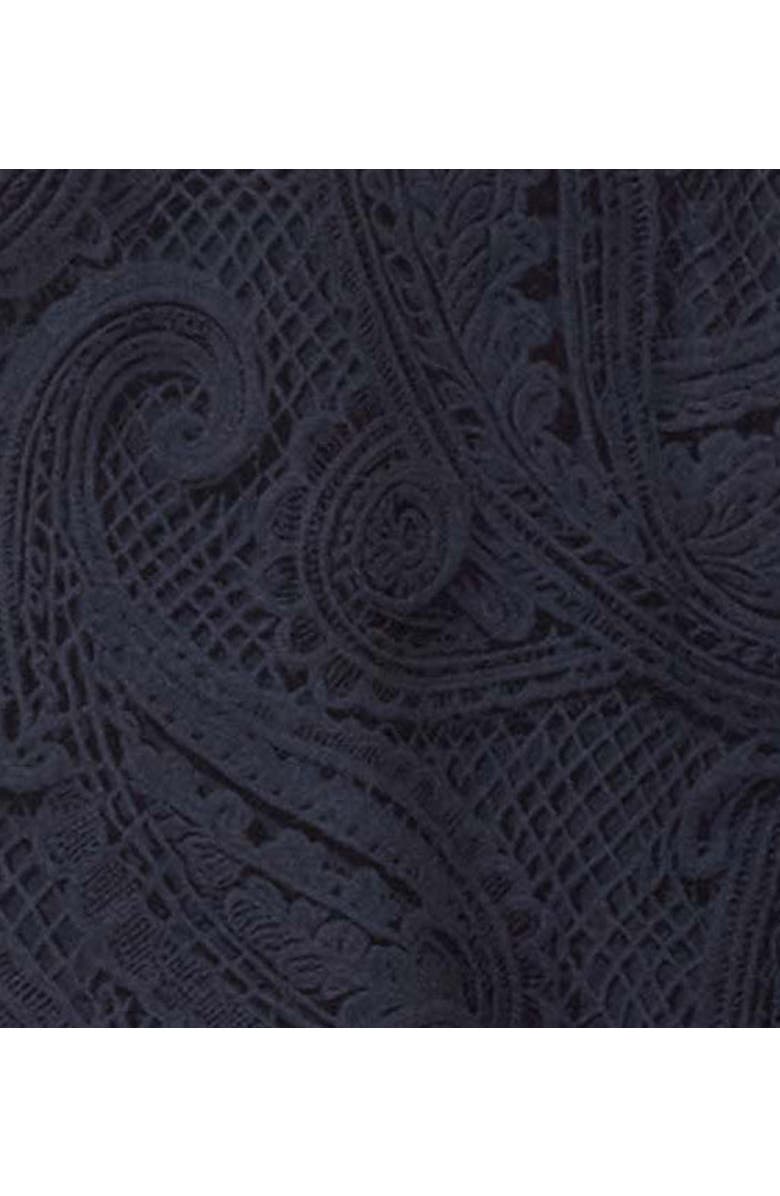 Lords of Harlech Crochet Paisley Womens Tailored Blazer, Alternate, color, Crochet Paisley Caviar