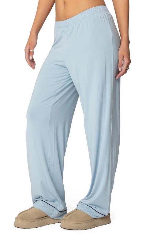 Shop Edikted Jeanette Pajama Pants In Light-blue
