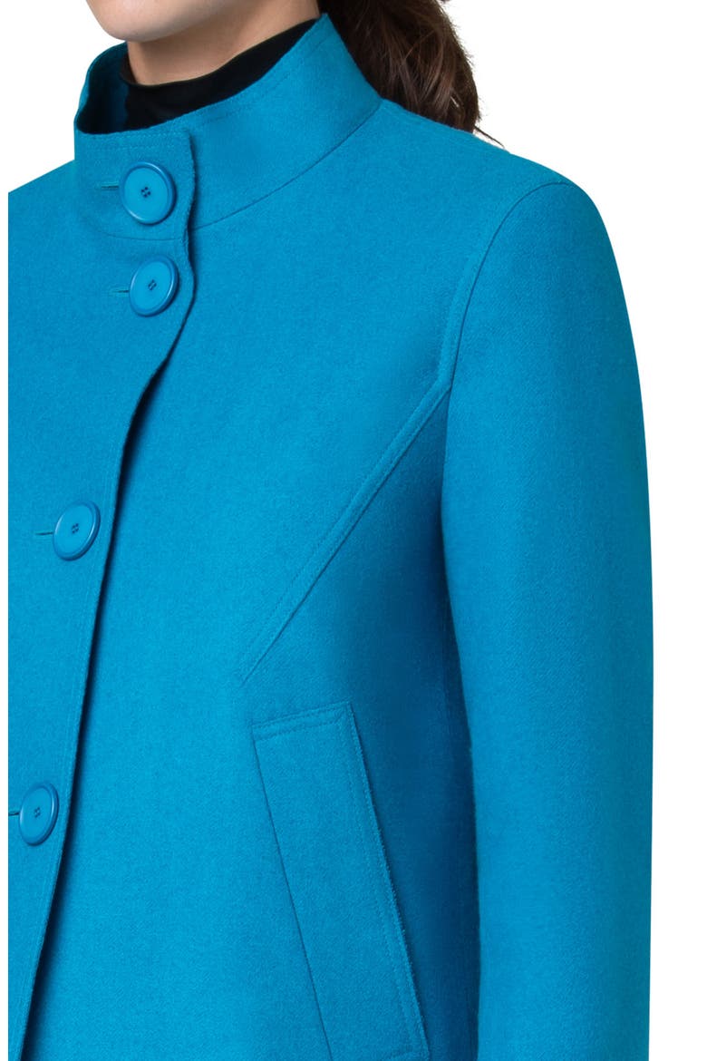 Taglio Vivo Wool Blend Boxy Jacket, Alternate, color, TURQUOISE