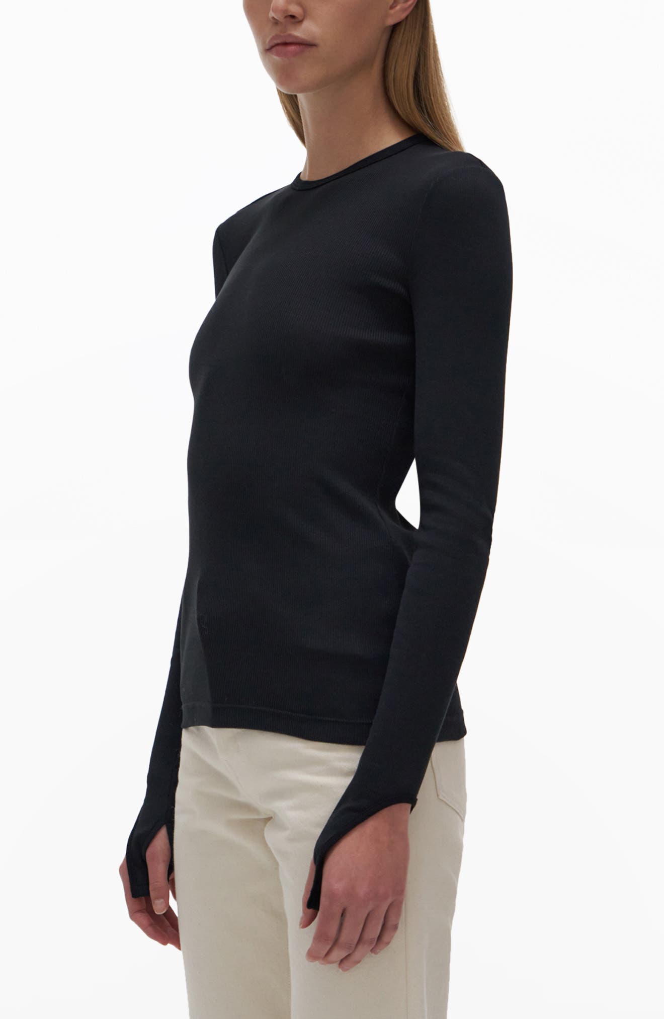 Helmut Lang Open Back Long Sleeve Top (Women) | Nordstromrack