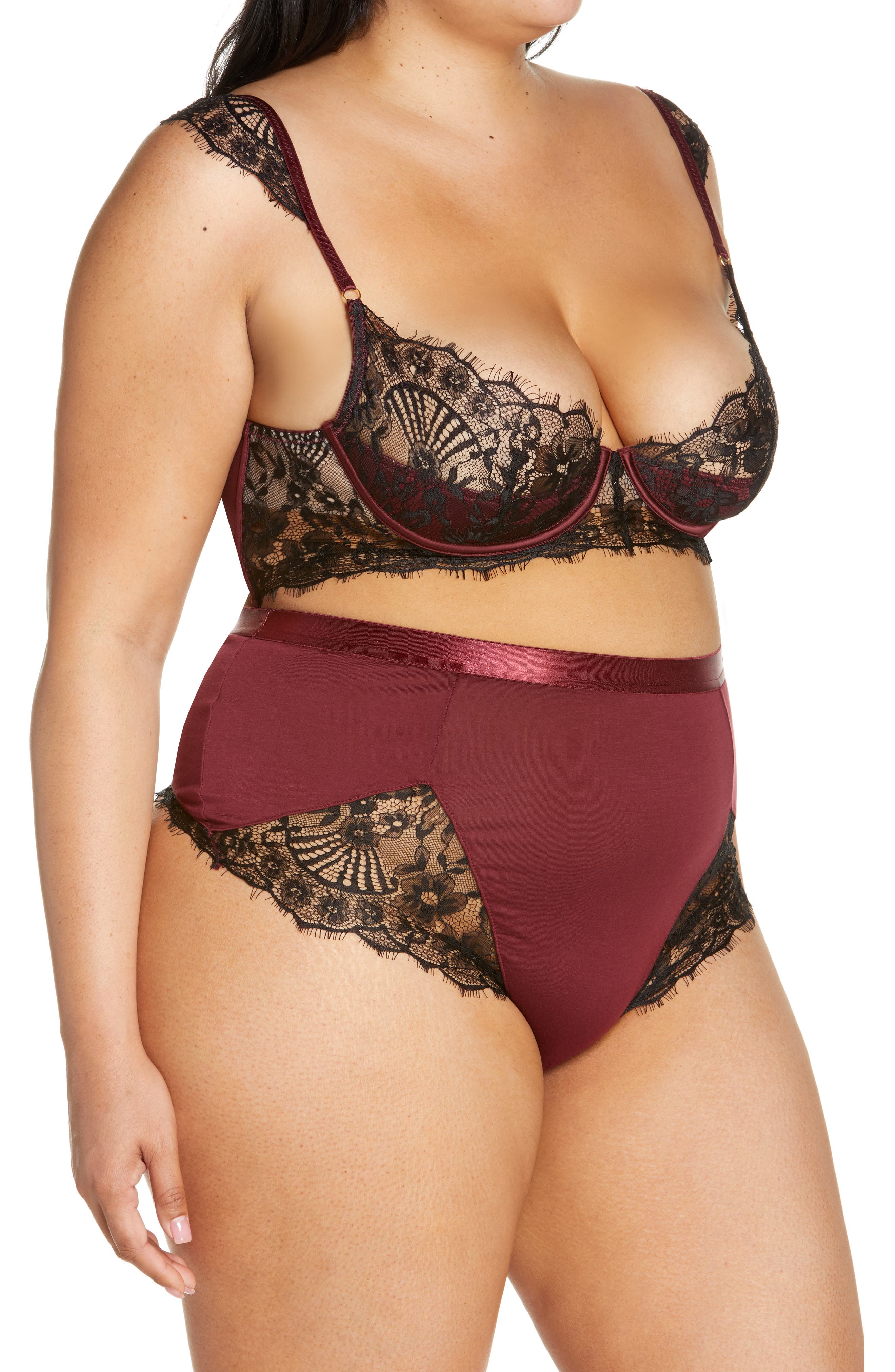 Semi SHEER Bodysuit Teddy Lace Underwire Bra Oh La La Cheri PARIS High