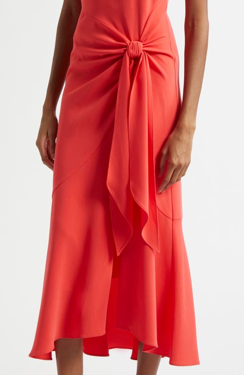 Cinq À Sept Lezlie Jersey Sleeveless Racerback Midi Dress In Red