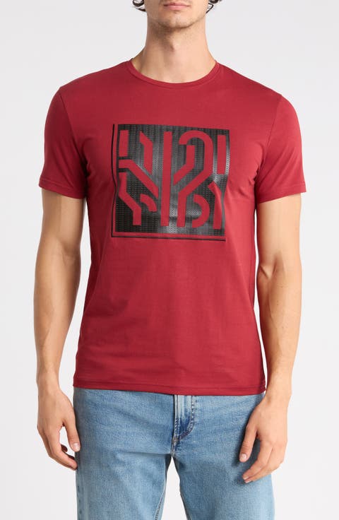 3D Geometric Line Graphic T-Shirt