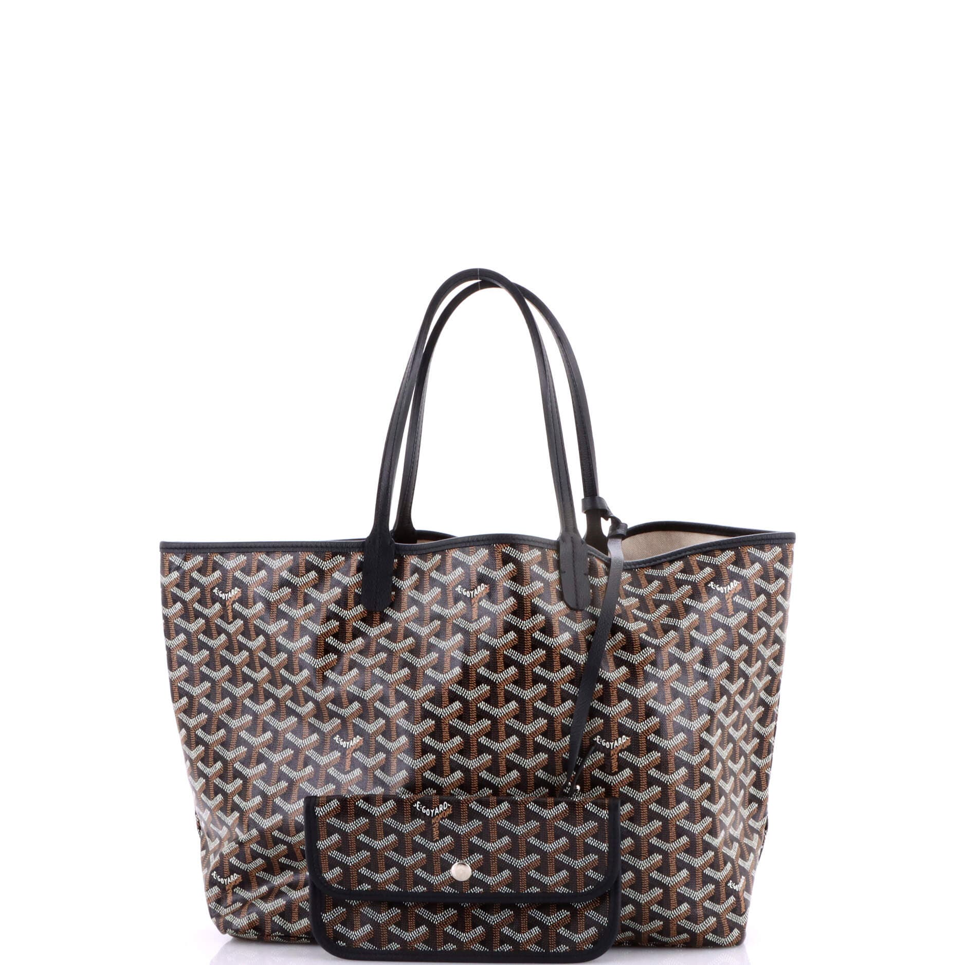 Pre-Owned Goyard Saint Louis Tote Coated Canvas PM, Alternate, color, Black