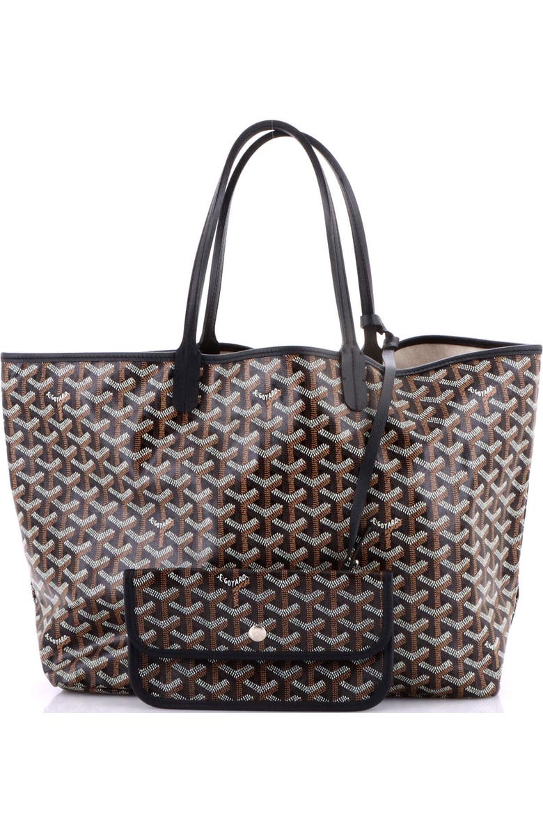 Pre-Owned Goyard Saint Louis Tote Coated Canvas PM, Alternate, color, Black
