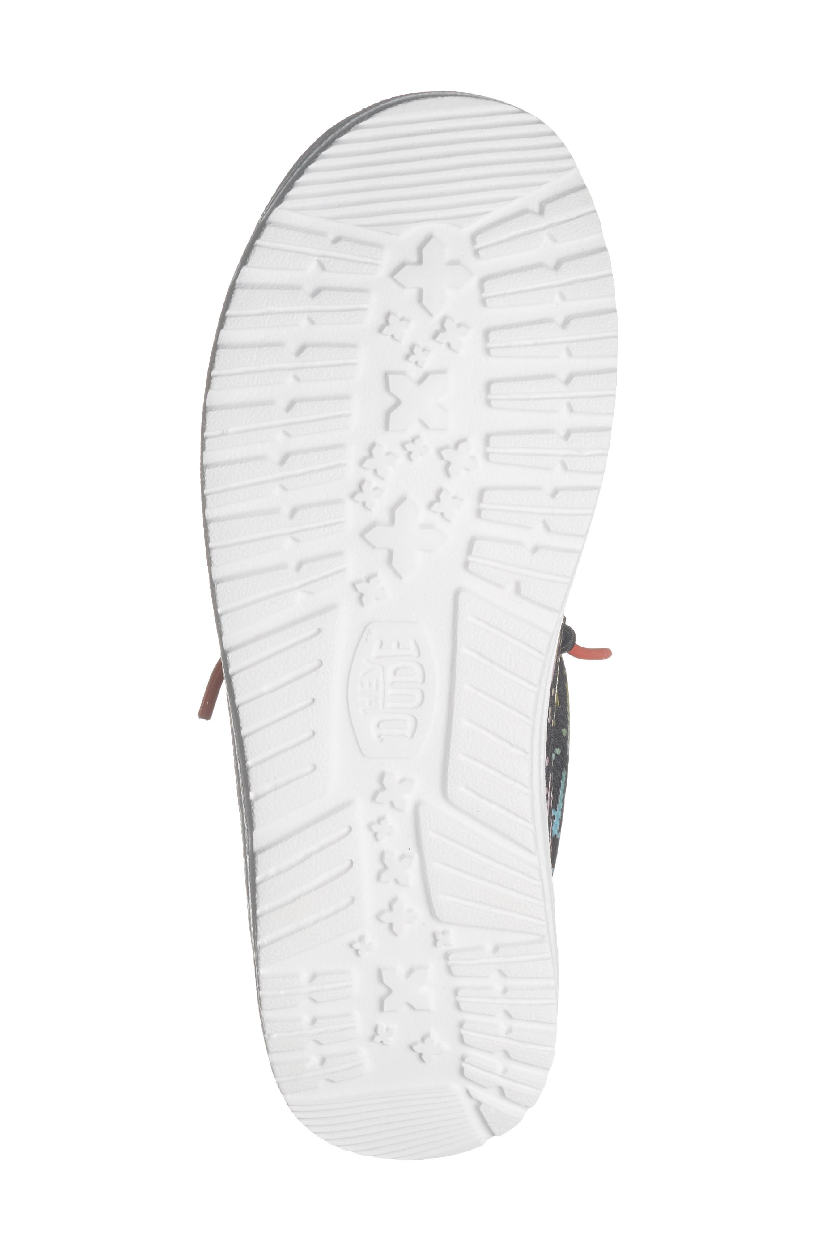 Hey Dude Kids' Wally Youth Stretch Mesh Sneaker, Alternate, color, Black