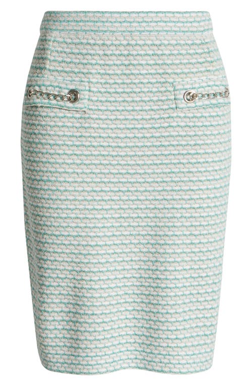 Ming Wang X Tanya Foster Tweed Pencil Skirt