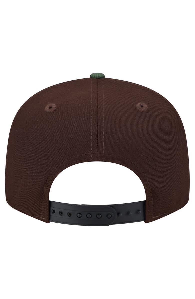 New Era Men's New Era  Dark Brown Seattle Seahawks Burnt Wood Camo 9FIFTY Snapback Hat, Alternate, color, Dark Brown