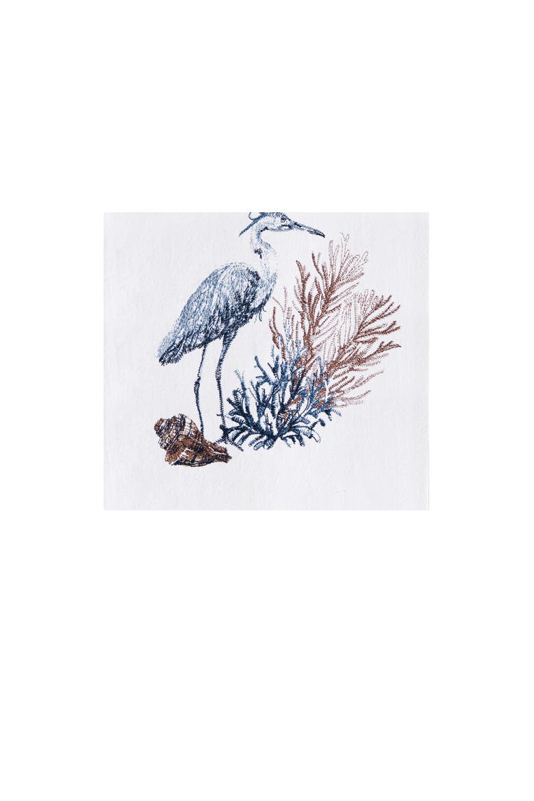 Blue Heron & Seagrass Dishtowel, Alternate, color, Blue