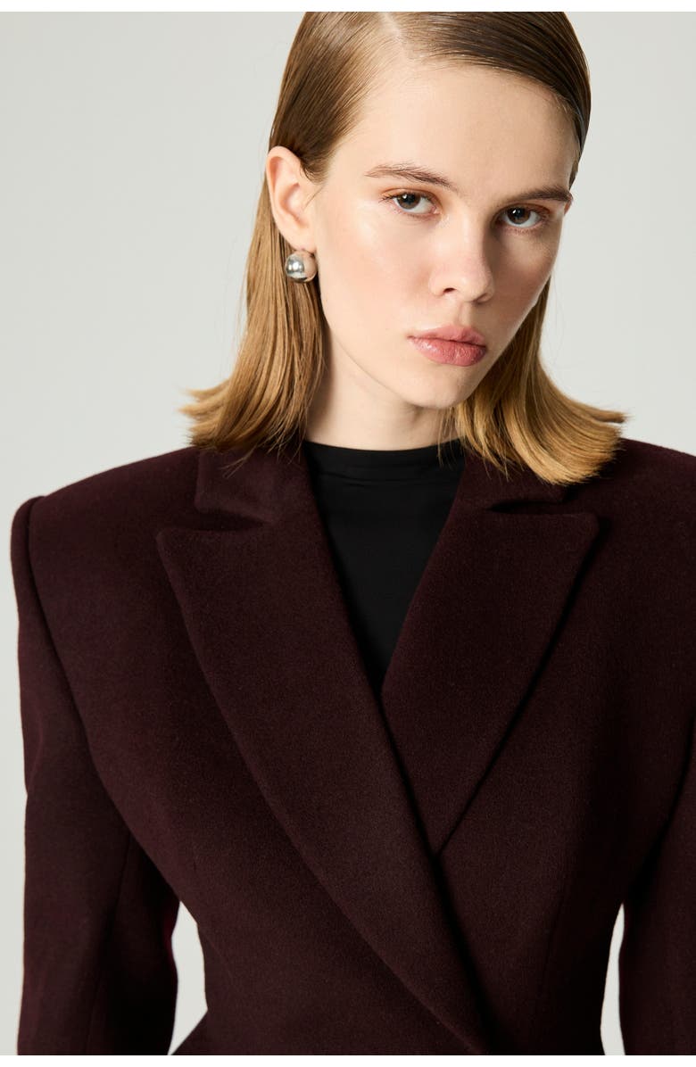 Nocturne Tailored Double-Breasted Maxi Coat, Alternate, color,