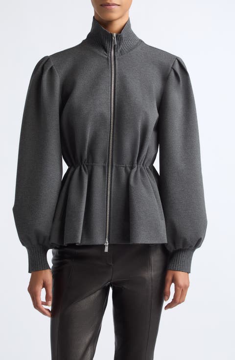 Ida Drawstring Waist Zip Jacket