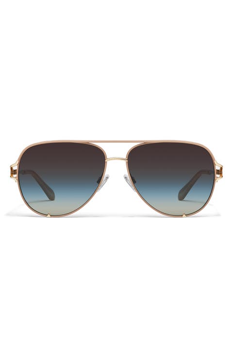 High Key Twist 60mm Gradient Aviator Sunglasses