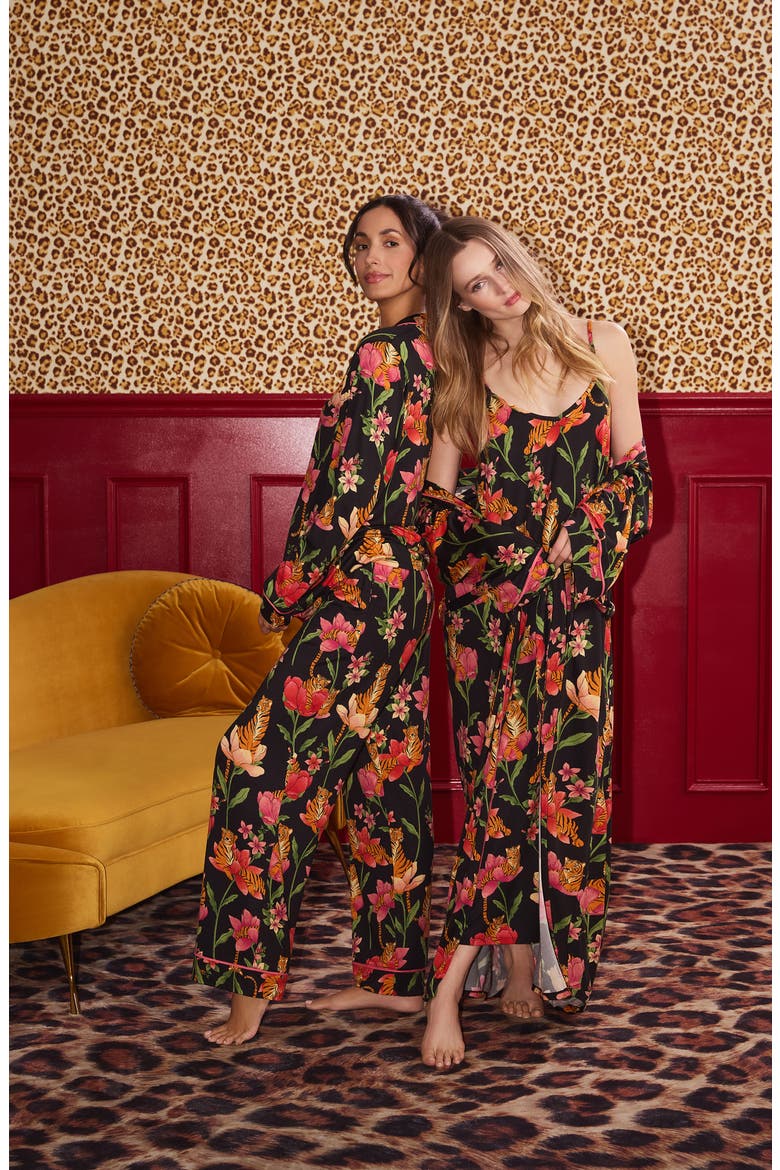 Floral Nightgown, Alternate, color, BLKGRD FLR