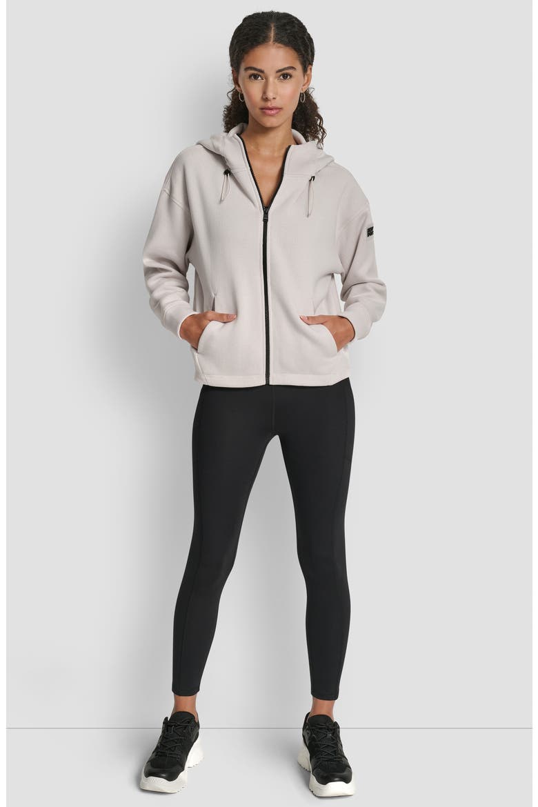 Logo Patch Full Zip Hoodie, Alternate, color, OAT
