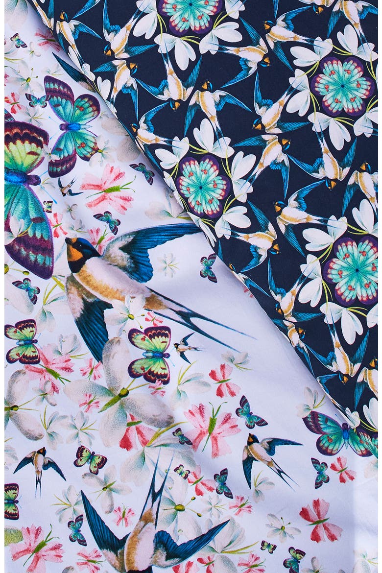 Entangled Enchantment Duvet Cover & Sham Set, Alternate, color, SKY