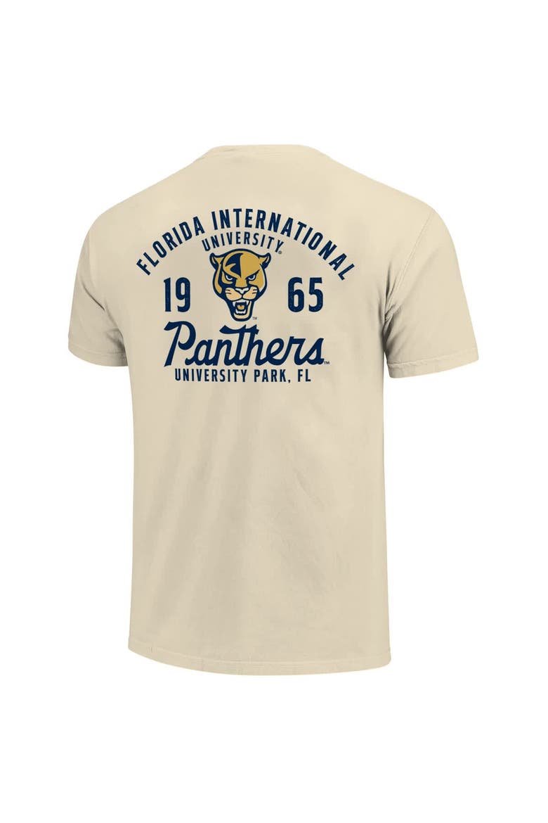 Men's Cream FIU Panthers Comfort Colors Mascot Overlay T-Shirt, Alternate, color, Cream
