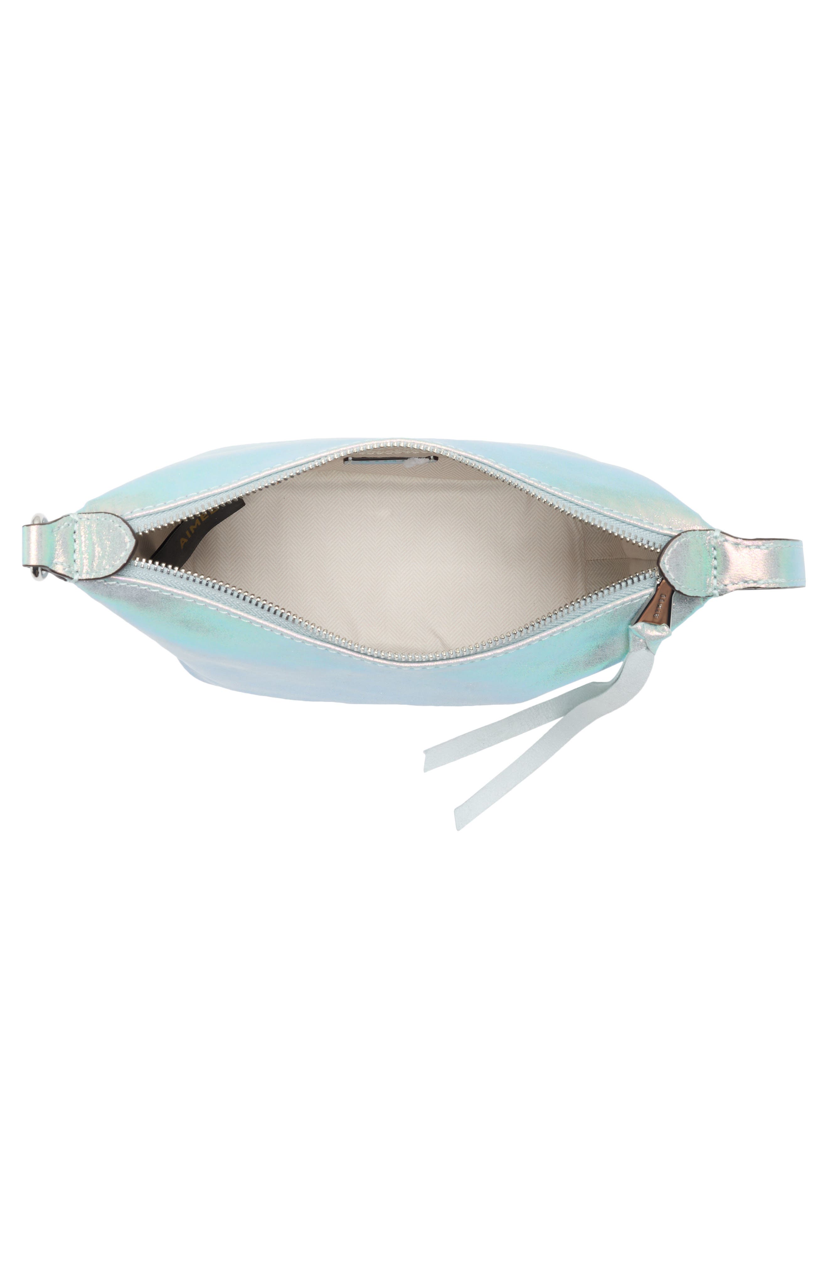 Escape Pouchette Shoulder Bag, Alternate, color, MIRROR BLUE IRIDESCENT