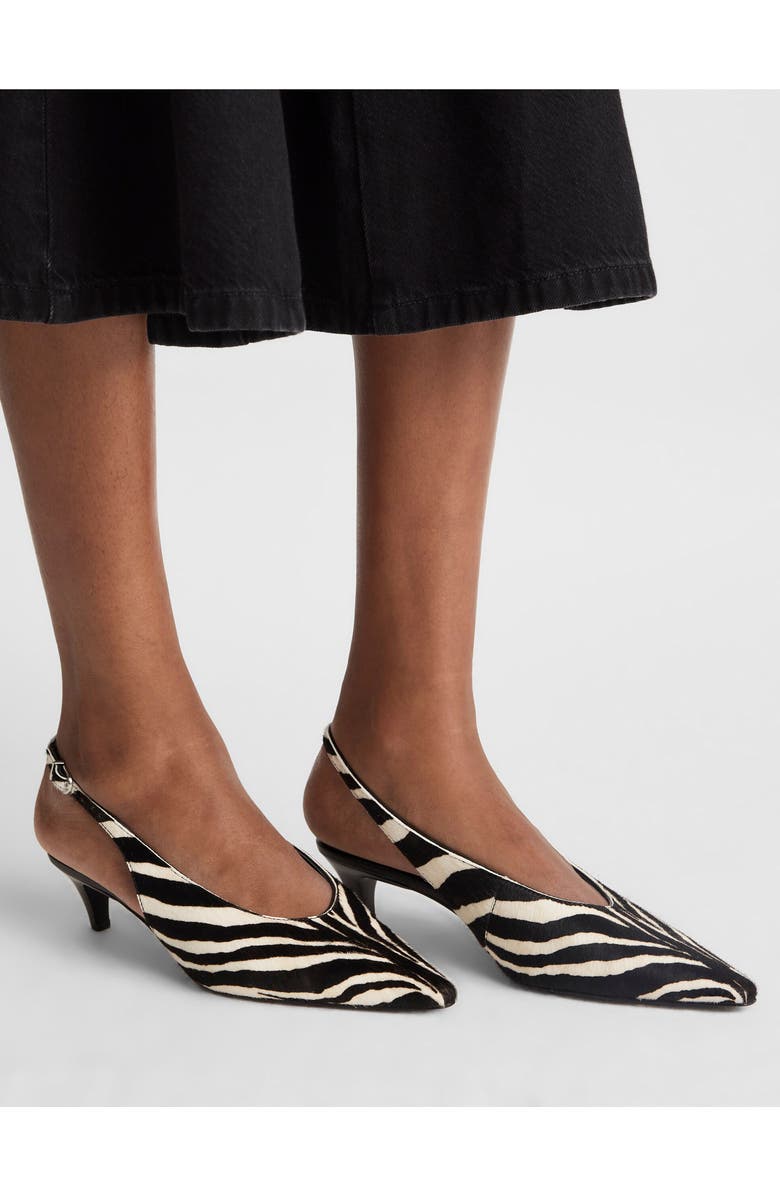 Madewell Emilie Zebra Print Genuine Calf Hair Mary Jane, Alternate, color,
