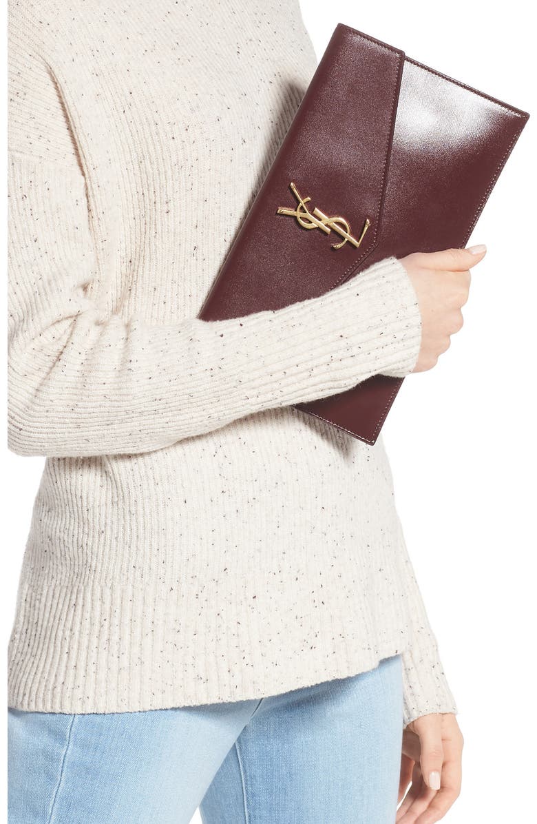 Saint Laurent Medium Uptown Cabas Satchel, Alternate, color,