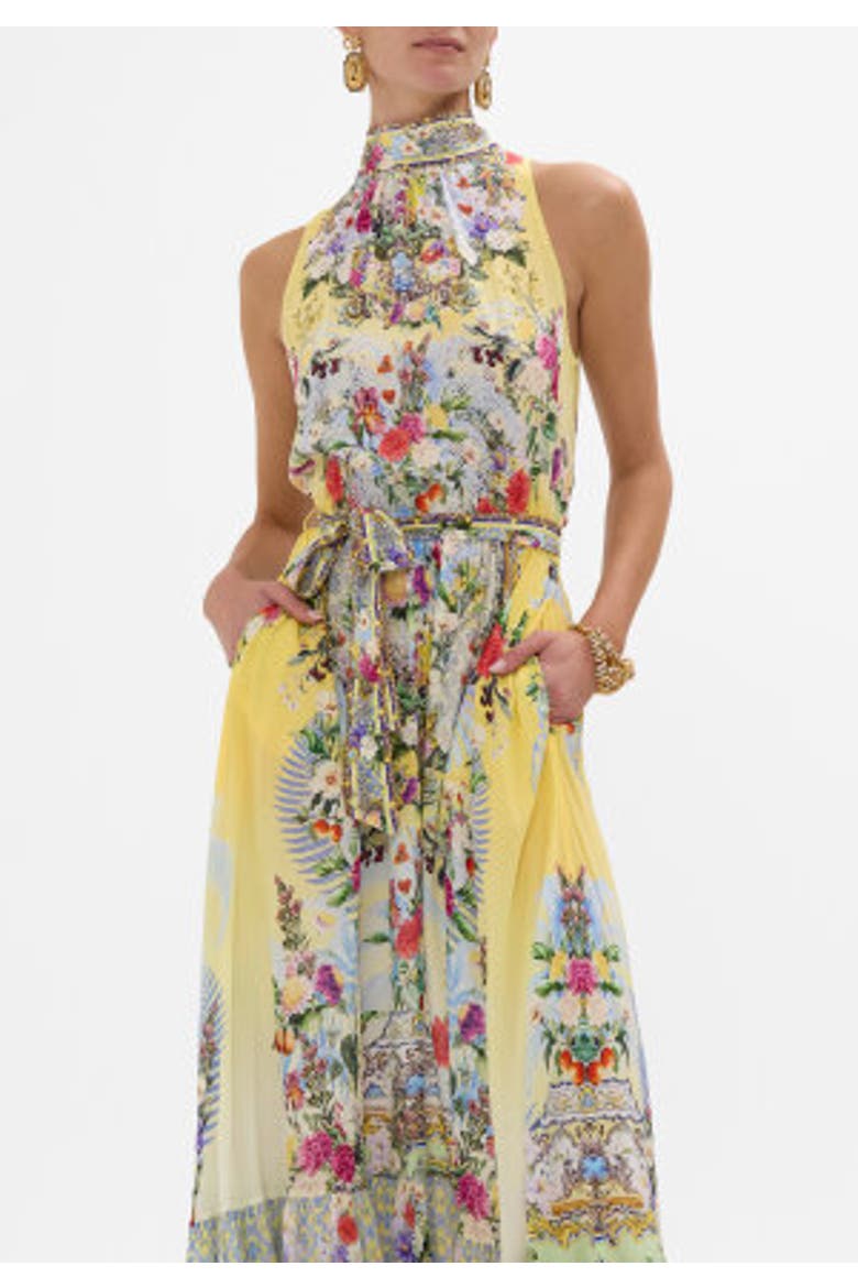 Necktie Dress With Elasticated Waist Flor Fantastica, Alternate, color, Flor Fantastica