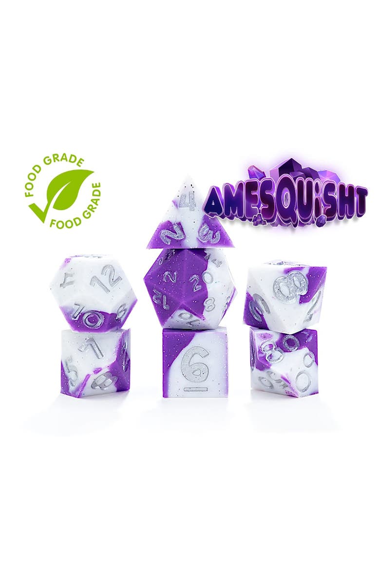 Amesquisht Antistress Dice 7Pc Rpg, Alternate, color, Multicolored