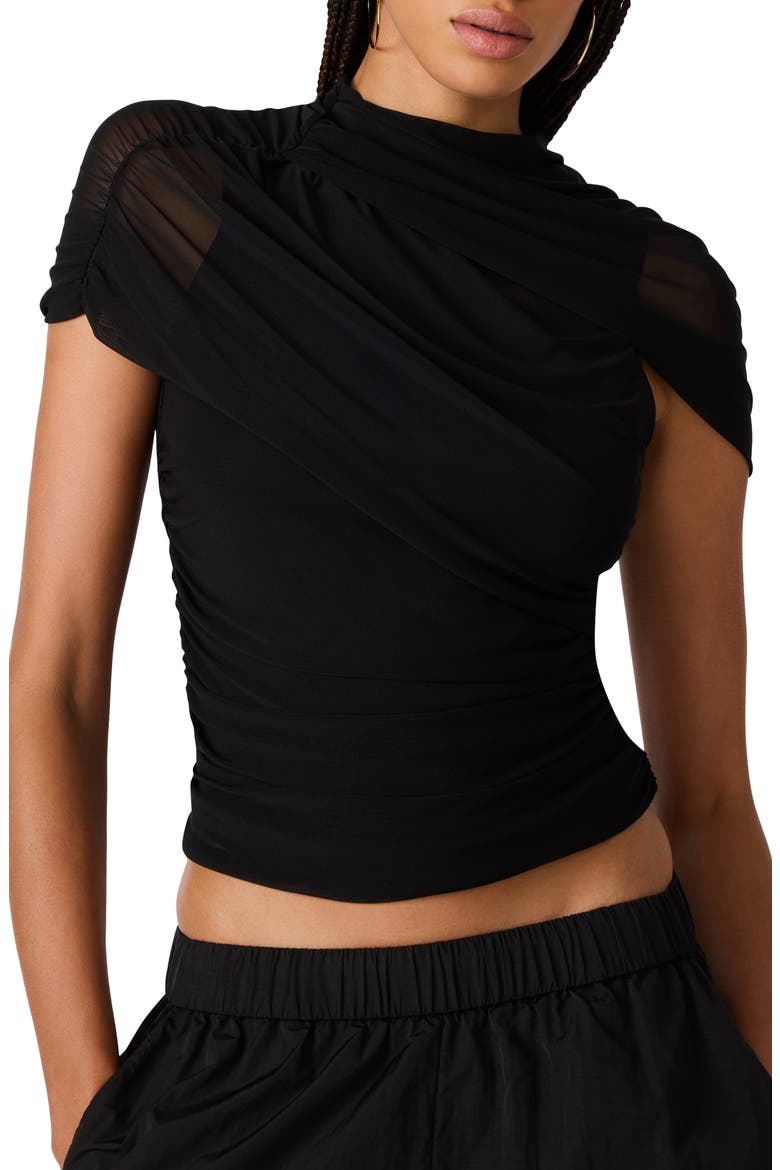 Kerry Mesh Top, Main, color, BLACK
