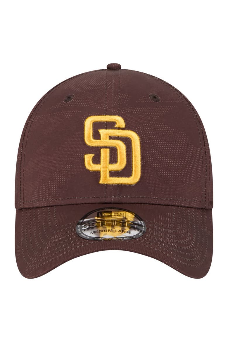 Men's New Era Brown San Diego Padres Tonal Camo 39THIRTY Flex Hat, Alternate, color, Brown