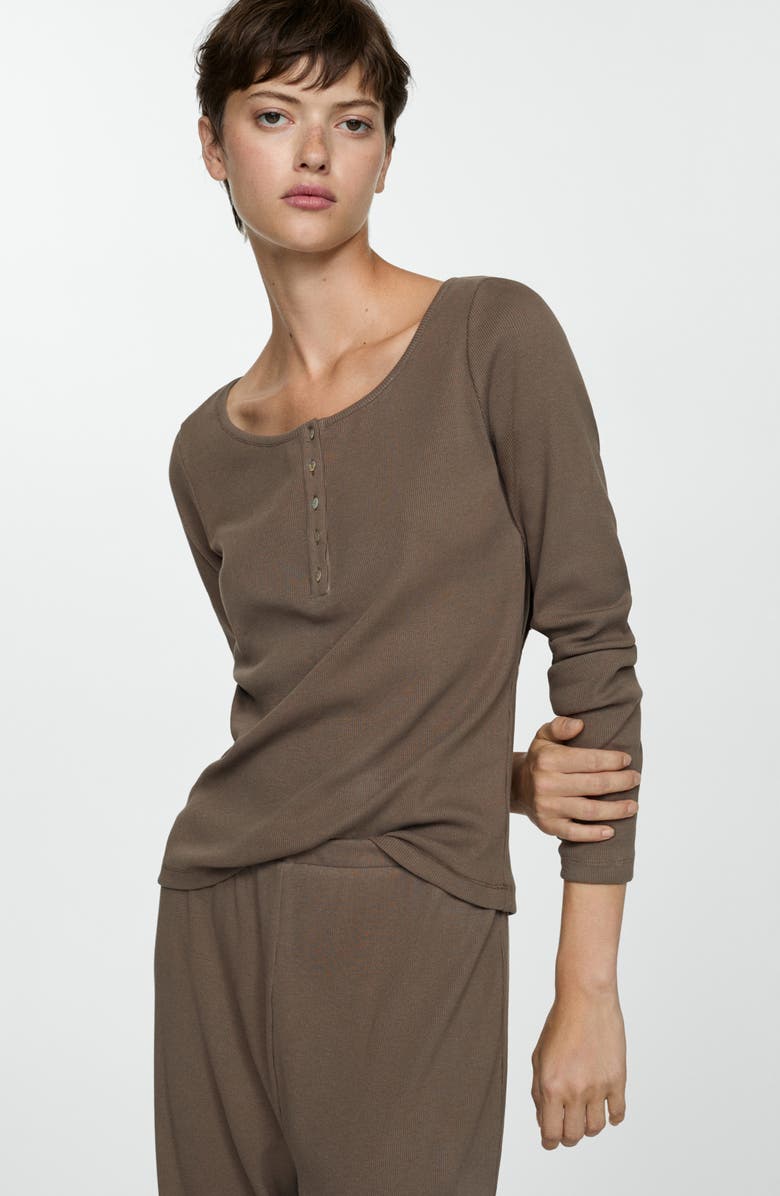MANGO Two-Piece Pajamas, Alternate, color, 
