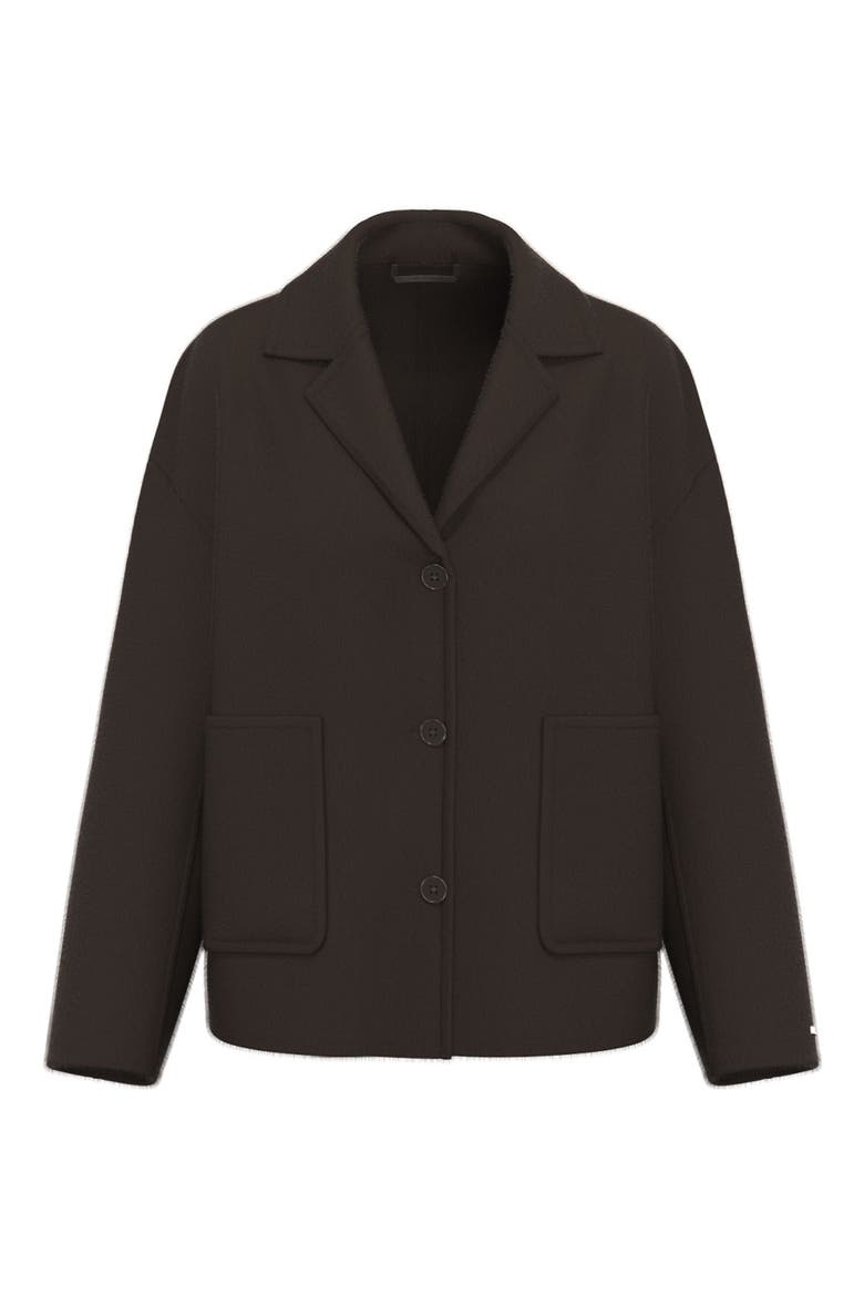 Flipper Notched Lapel Jacket, Alternate, color, DARK BROWN